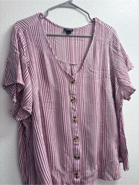 Torrid | Striped Blouse | 4X | Good Condition